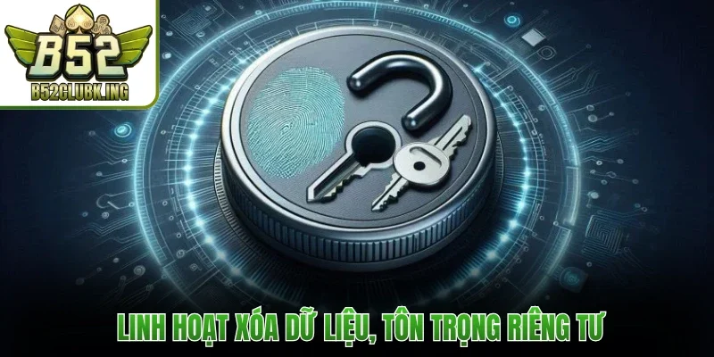  Linh hoạt xóa dữ liệu, tôn trọng riêng tư