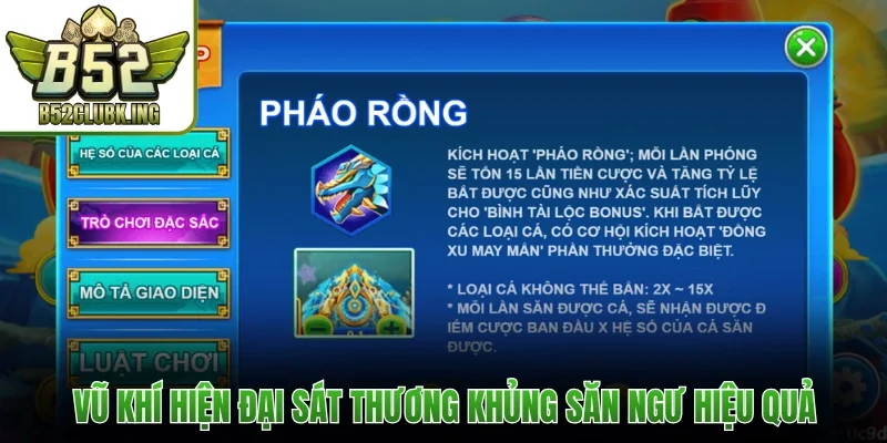 Vũ khí hiện đại sát thương khủng săn ngư hiệu quả